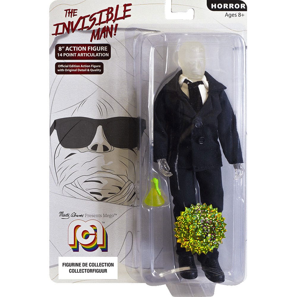 Universal Monsters Figure The Invisible Man with Suit 20cm - Action Figures - MEGO - Hobby Figures UK