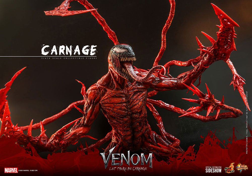 Venom: Let There Be Carnage Movie Masterpiece Series PVC Action Figure 1/6 Carnage 43cm - Action Figures - Hot Toys - Hobby Figures UK