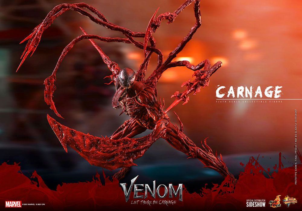 Venom: Let There Be Carnage Movie Masterpiece Series PVC Action Figure 1/6 Carnage 43cm - Action Figures - Hot Toys - Hobby Figures UK