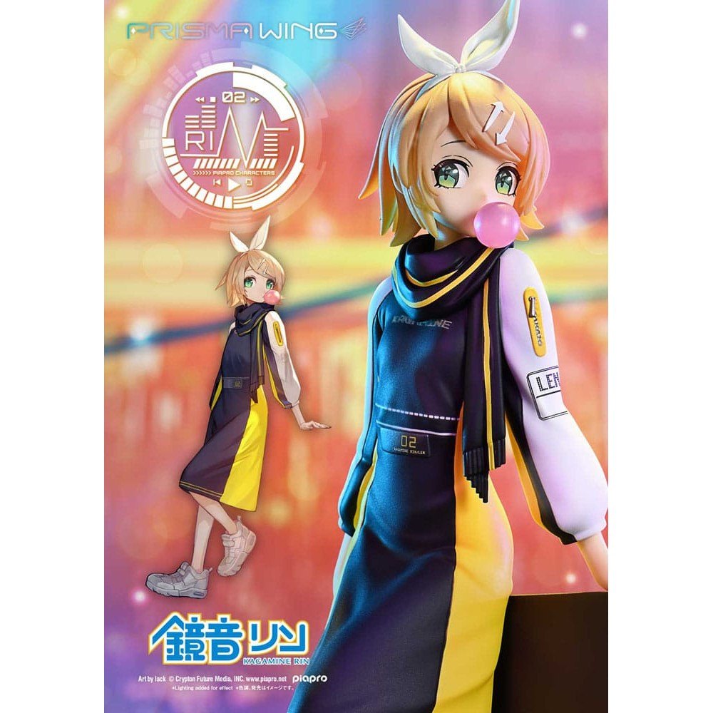 Vocaloid Piapro Characters Prisma Wing PVC Statue 1/7 Kagamine Rin (Art by lack) 21cm - Scale Statue - Prime 1 Studio - Hobby Figures UK