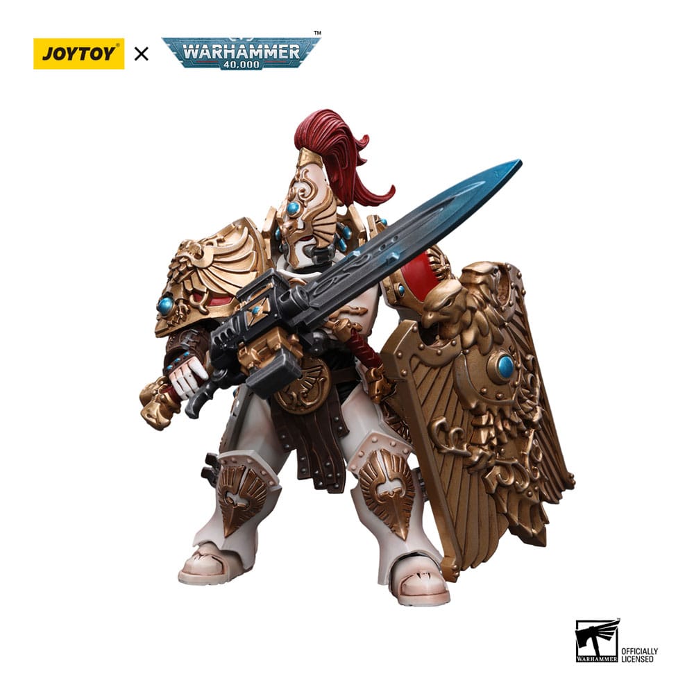 Warhammer 40k Action Figure 1/18 Adeptus Custodes Solar Watch Custodian Guard with Sentinel Blade and Praesidium Shield 12cm - Action Figures - Joy Toy (CN) - Hobby Figures UK