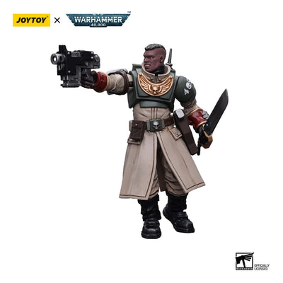 Warhammer 40k Action Figure 1/18 Astra Militarum Cadian Command Squad Commander with Power Sword 12cm - Action Figures - Joy Toy (CN) - Hobby Figures UK