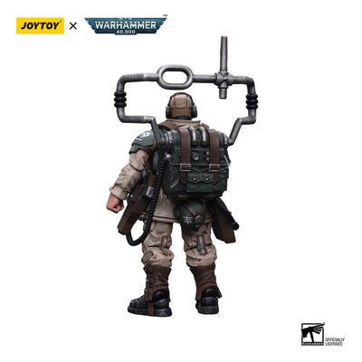 Warhammer 40k Action Figure 1/18 Astra Militarum Cadian Command Squad Veteran with Master Vox 12cm - Action Figures - Joy Toy (CN) - Hobby Figures UK