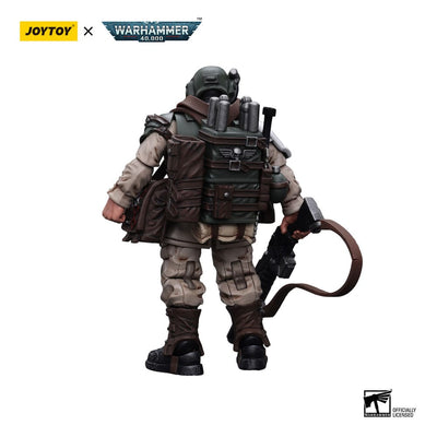 Warhammer 40k Action Figure 1/18 Astra Militarum Cadian Command Squad Veteran with Medi-pack 12cm - Action Figures - Joy Toy (CN) - Hobby Figures UK