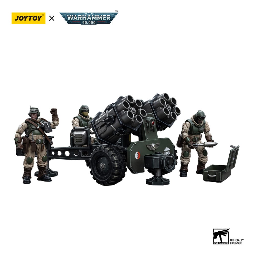 Warhammer 40k Action Figure 1/18 Astra Militarum Ordnance Team with Malleus Rocket Launcher 12cm - Action Figures - Joy Toy (CN) - Hobby Figures UK