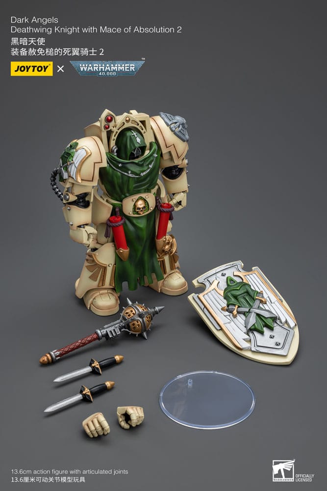 Warhammer 40k Action Figure 1/18 Dark Angels Deathwing Knight with Mace of Absolution 2 12cm - Action Figures - Joy Toy (CN) - Hobby Figures UK