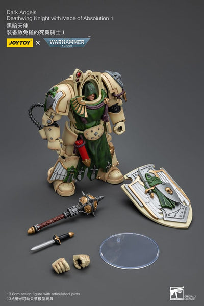 Warhammer 40k Action Figure 1/18 Dark Angels Deathwing Knight with Mace of Absolution 1 12cm - Action Figures - Joy Toy (CN) - Hobby Figures UK