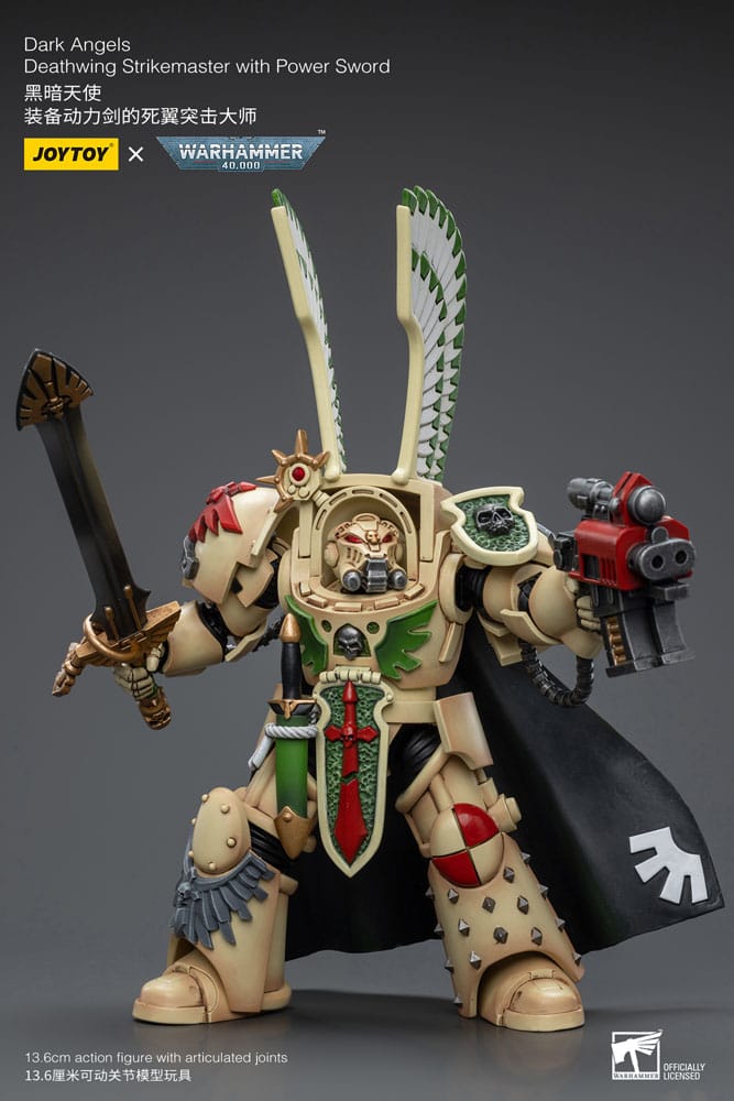 Warhammer 40k Action Figure 1/18 Dark Angels Deathwing Strikemaster with Power Sword 12cm - Action Figures - Joy Toy (CN) - Hobby Figures UK