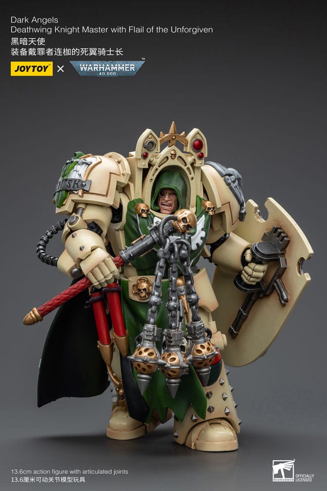 Warhammer 40k Action Figure 1/18 Dark Angels Deathwing Knight Master with Flail of the Unforgiven 12cm - Action Figures - Joy Toy (CN) - Hobby Figures UK