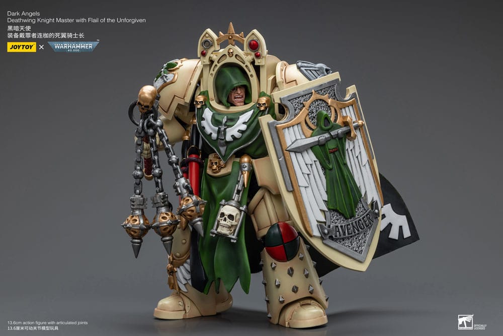 Warhammer 40k Action Figure 1/18 Dark Angels Deathwing Knight Master with Flail of the Unforgiven 12cm - Action Figures - Joy Toy (CN) - Hobby Figures UK