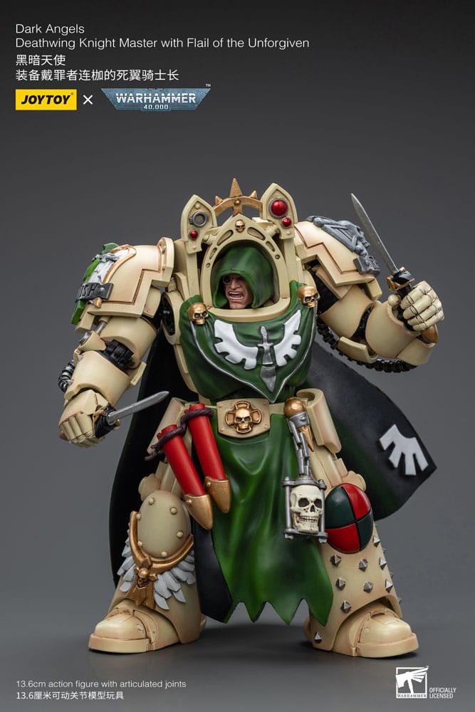 Warhammer 40k Action Figure 1/18 Dark Angels Deathwing Knight Master with Flail of the Unforgiven 12cm - Action Figures - Joy Toy (CN) - Hobby Figures UK