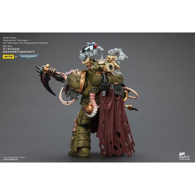 Warhammer 40k Action Figure 1/18 Death Guard Deathshroud Terminator 1 with Manreaper and Plaguespurter Gauntlet 14cm - Action Figures - Joy Toy (CN) - Hobby Figures UK