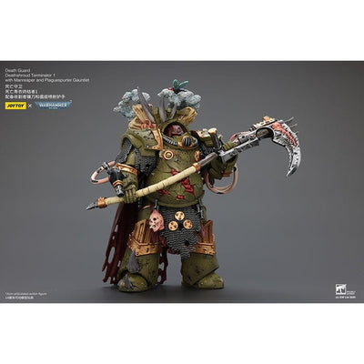 Warhammer 40k Action Figure 1/18 Death Guard Deathshroud Terminator 1 with Manreaper and Plaguespurter Gauntlet 14cm - Action Figures - Joy Toy (CN) - Hobby Figures UK