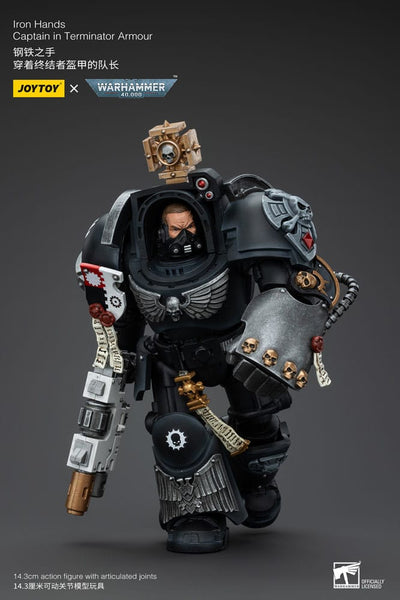Warhammer 40k Action Figure 1/18 Iron Hands Captain in Terminator Armour 14cm - Action Figures - Joy Toy (CN) - Hobby Figures UK