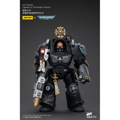 Warhammer 40k Action Figure 1/18 Iron Hands Captain in Terminator Armour 14cm - Action Figures - Joy Toy (CN) - Hobby Figures UK