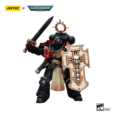 Warhammer 40k Action Figure 1/18 Primaris Space Marines Black Templars Bladeguard Veteran 12cm - Action Figures - Joy Toy (CN) - Hobby Figures UK