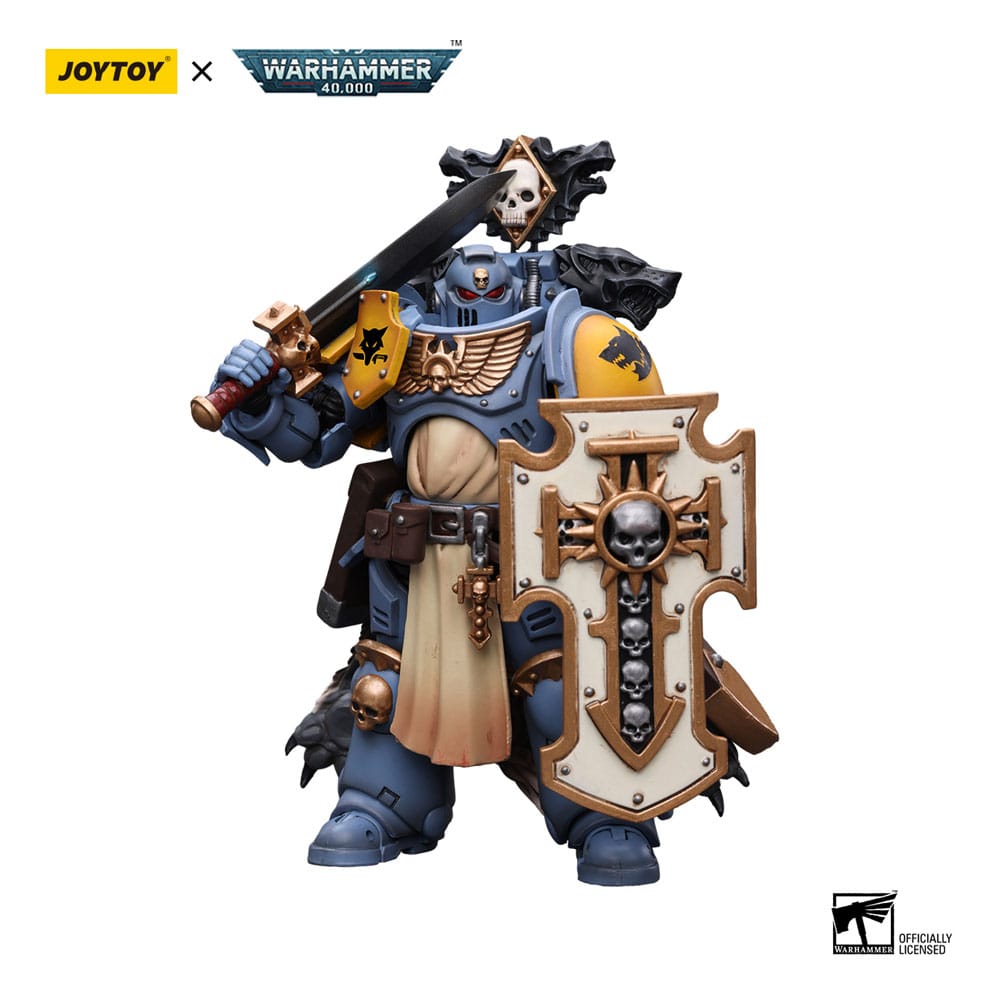 Warhammer 40k Action Figure 1/18 Primaris Space Marines Space Wolves Bladeguard Veteran 12cm - Action Figures - Joy Toy (CN) - Hobby Figures UK