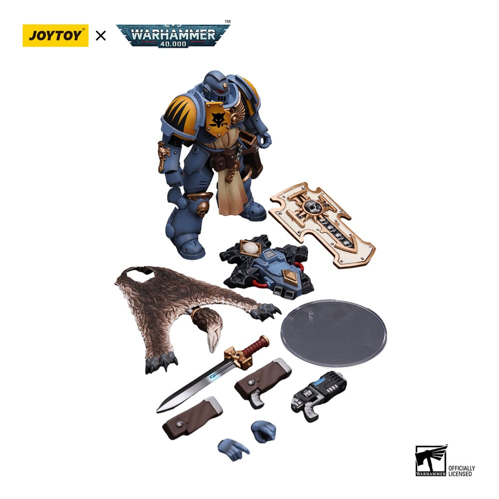 Warhammer 40k Action Figure 1/18 Primaris Space Marines Space Wolves Bladeguard Veteran 12cm - Action Figures - Joy Toy (CN) - Hobby Figures UK