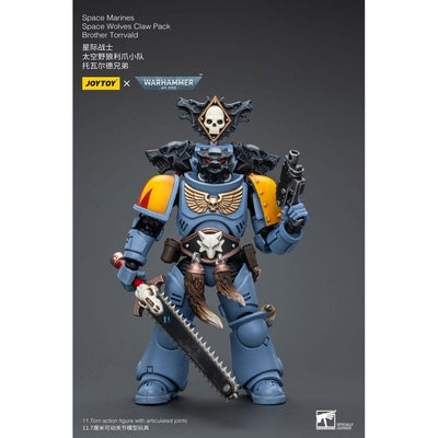 Warhammer 40k Action Figure 1/18 Space Marines Space Wolves Claw Pack Brother Torrvald 12cm - Action Figures - Joy Toy (CN) - Hobby Figures UK