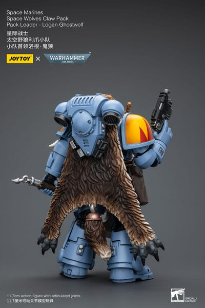 Warhammer 40k Action Figure 1/18 Space Marines Space Wolves Claw Pack Pack Leader -Logan Ghostwolf 12cm - Action Figures - Joy Toy (CN) - Hobby Figures UK