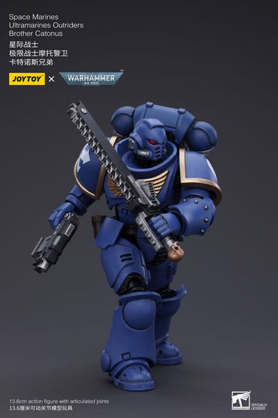 Warhammer 40k Action Figure 1/18 Space Marines Ultramarines Outriders Brother Catonus 14cm - Action Figures - Joy Toy (CN) - Hobby Figures UK