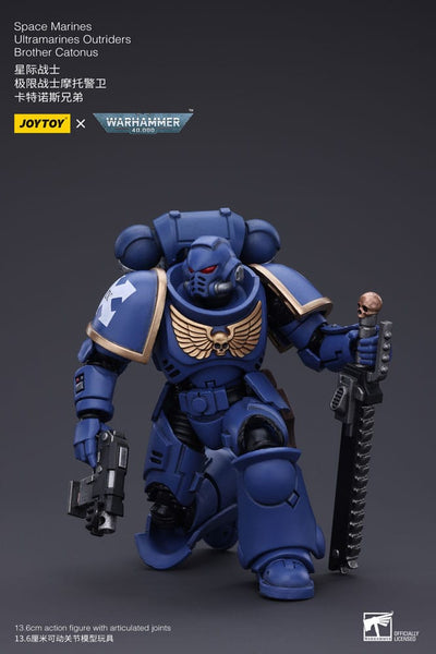 Warhammer 40k Action Figure 1/18 Space Marines Ultramarines Outriders Brother Catonus 14cm - Action Figures - Joy Toy (CN) - Hobby Figures UK