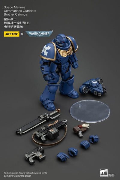 Warhammer 40k Action Figure 1/18 Space Marines Ultramarines Outriders Brother Catonus 14cm - Action Figures - Joy Toy (CN) - Hobby Figures UK