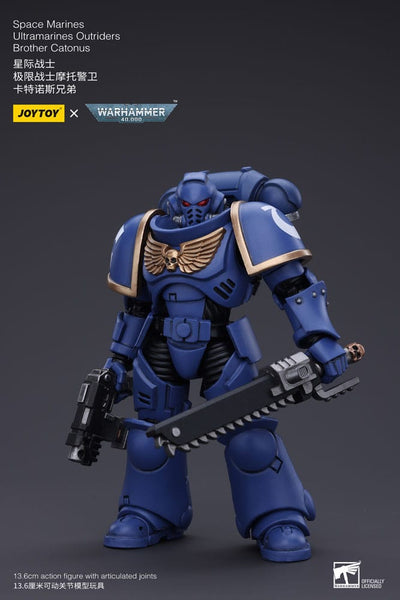 Warhammer 40k Action Figure 1/18 Space Marines Ultramarines Outriders Brother Catonus 14cm - Action Figures - Joy Toy (CN) - Hobby Figures UK