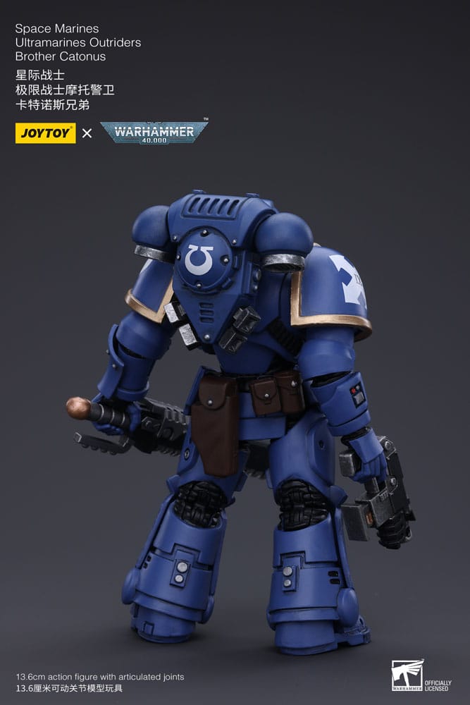 Warhammer 40k Action Figure 1/18 Space Marines Ultramarines Outriders Brother Catonus 14cm - Action Figures - Joy Toy (CN) - Hobby Figures UK