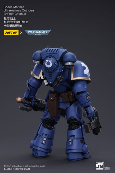 Warhammer 40k Action Figure 1/18 Space Marines Ultramarines Outriders Brother Catonus 14cm - Action Figures - Joy Toy (CN) - Hobby Figures UK