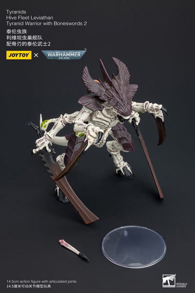 Warhammer 40k Action Figure 1/18 Tyranids Hive Fleet Leviathan Tyranid Warrior with Boneswords 2 15cm - Action Figures - Joy Toy (CN) - Hobby Figures UK
