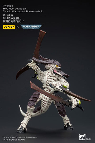 Warhammer 40k Action Figure 1/18 Tyranids Hive Fleet Leviathan Tyranid Warrior with Boneswords 2 15cm - Action Figures - Joy Toy (CN) - Hobby Figures UK