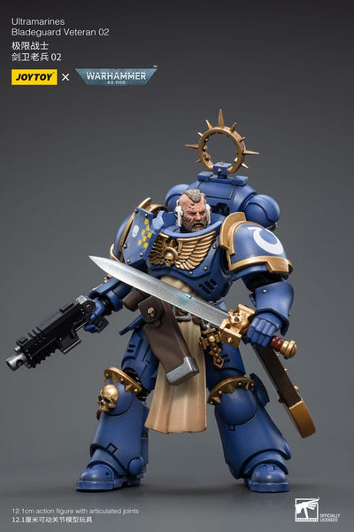 Warhammer 40k Action Figure 1/18 Ultramarines Bladeguard Veteran 02 12cm - Action Figures - Joy Toy (CN) - Hobby Figures UK