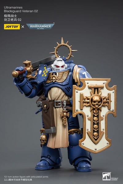 Warhammer 40k Action Figure 1/18 Ultramarines Bladeguard Veteran 02 12cm - Action Figures - Joy Toy (CN) - Hobby Figures UK