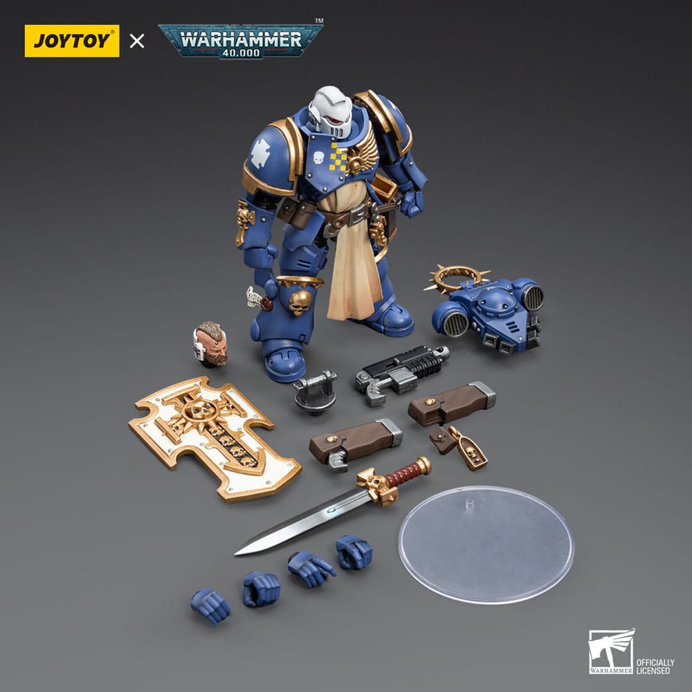 Warhammer 40k Action Figure 1/18 Ultramarines Bladeguard Veteran 02 12cm - Action Figures - Joy Toy (CN) - Hobby Figures UK