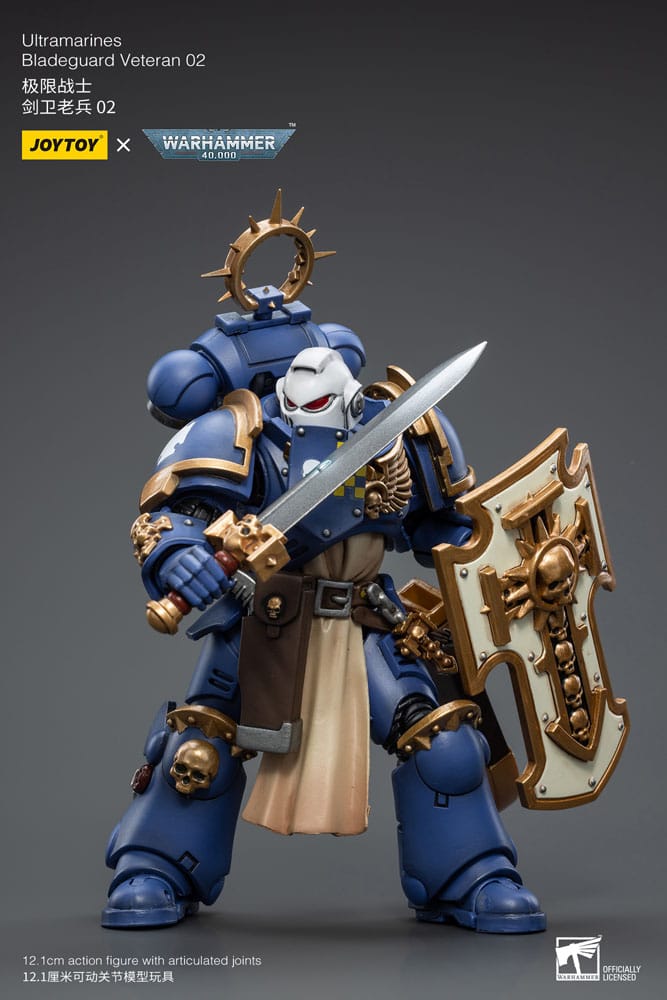 Warhammer 40k Action Figure 1/18 Ultramarines Bladeguard Veteran 02 12cm - Action Figures - Joy Toy (CN) - Hobby Figures UK