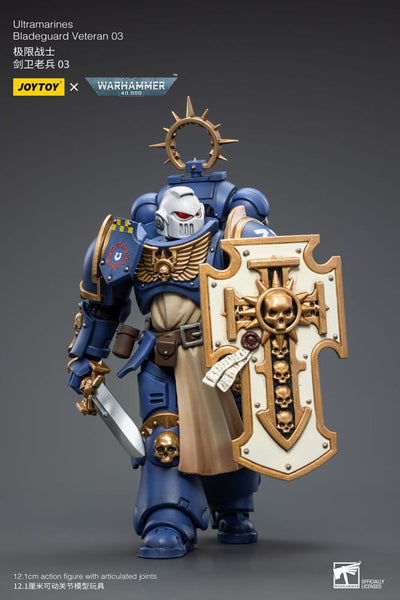 Warhammer 40k Action Figure 1/18 Ultramarines Bladeguard Veteran 03 12cm - Action Figures - Joy Toy (CN) - Hobby Figures UK