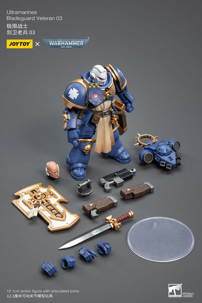 Warhammer 40k Action Figure 1/18 Ultramarines Bladeguard Veteran 03 12cm - Action Figures - Joy Toy (CN) - Hobby Figures UK