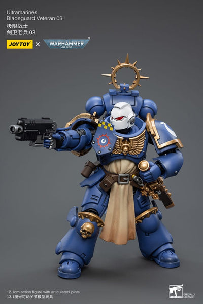 Warhammer 40k Action Figure 1/18 Ultramarines Bladeguard Veteran 03 12cm - Action Figures - Joy Toy (CN) - Hobby Figures UK