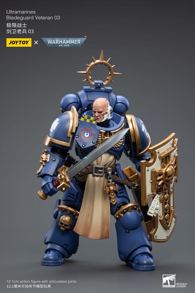 Warhammer 40k Action Figure 1/18 Ultramarines Bladeguard Veteran 03 12cm - Action Figures - Joy Toy (CN) - Hobby Figures UK