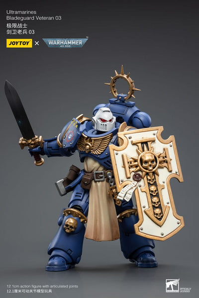 Warhammer 40k Action Figure 1/18 Ultramarines Bladeguard Veteran 03 12cm - Action Figures - Joy Toy (CN) - Hobby Figures UK