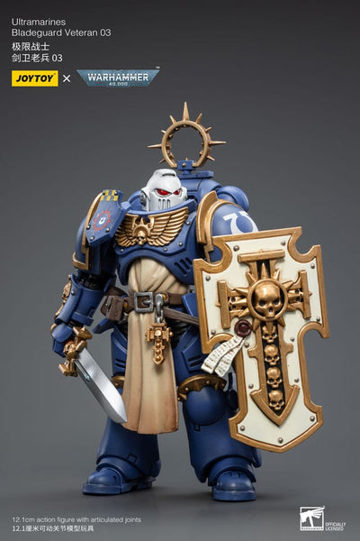 Warhammer 40k Action Figure 1/18 Ultramarines Bladeguard Veteran 03 12cm - Action Figures - Joy Toy (CN) - Hobby Figures UK