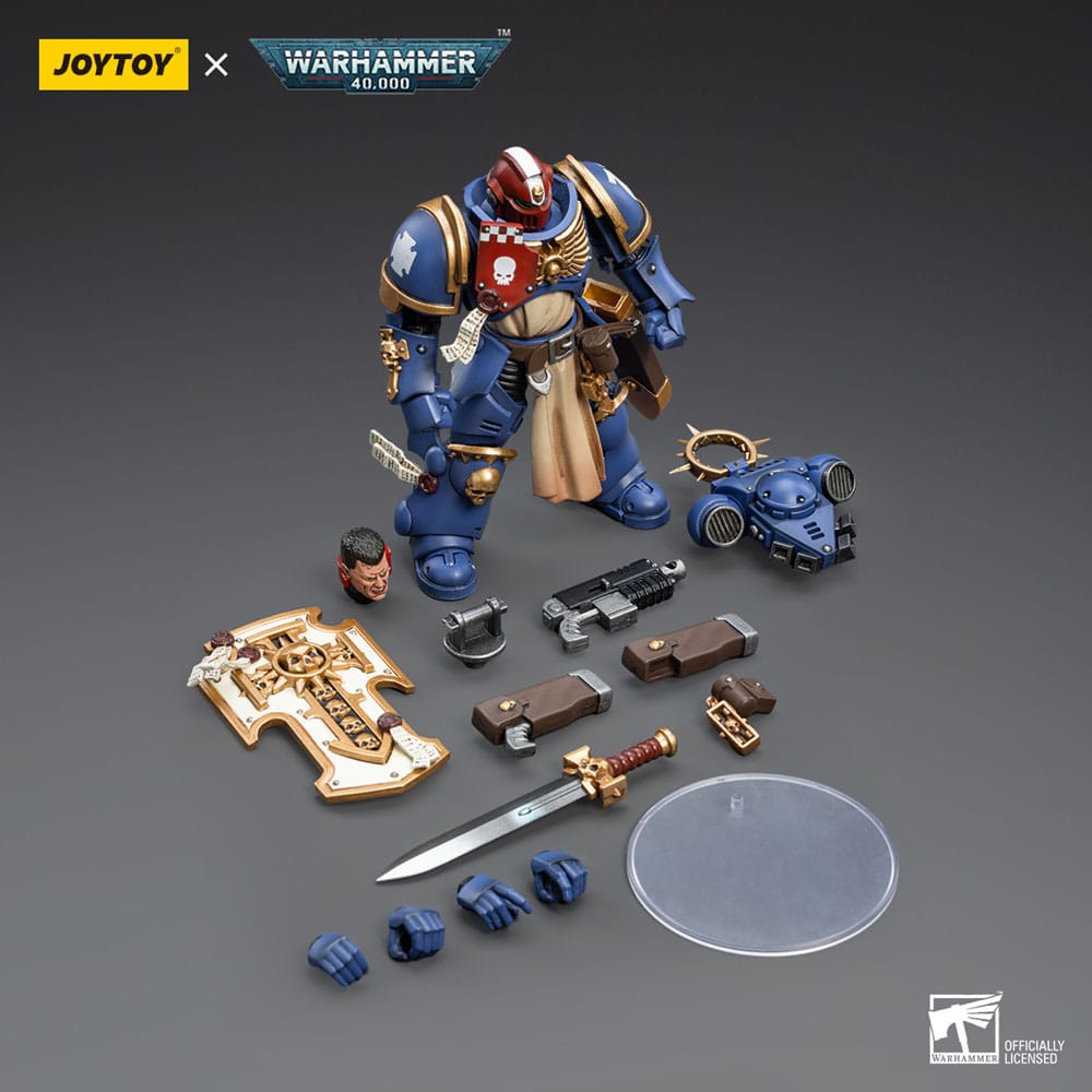 Warhammer 40k Action Figure 1/18 Ultramarines Bladeguard Veteran Brother Sergeant Proximo 12cm - Action Figures - Joy Toy (CN) - Hobby Figures UK