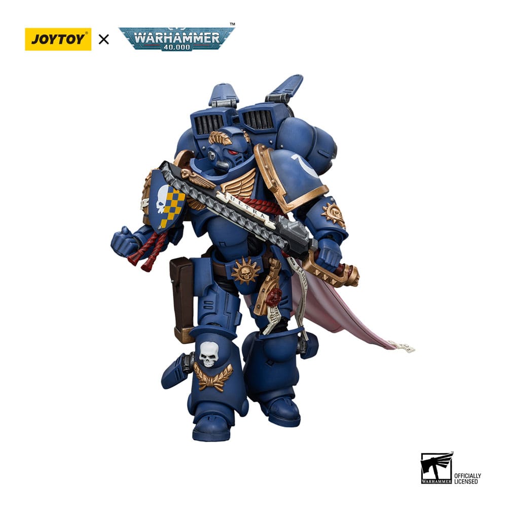 Warhammer 40k Action Figure 1/18 Ultramarines Captain With Jump Pack 12cm - Action Figures - Joy Toy (CN) - Hobby Figures UK