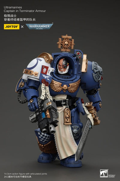 Warhammer 40k Action Figure 1/18 Ultramarines Captain In Terminator Armour 14cm - Action Figures - Joy Toy (CN) - Hobby Figures UK