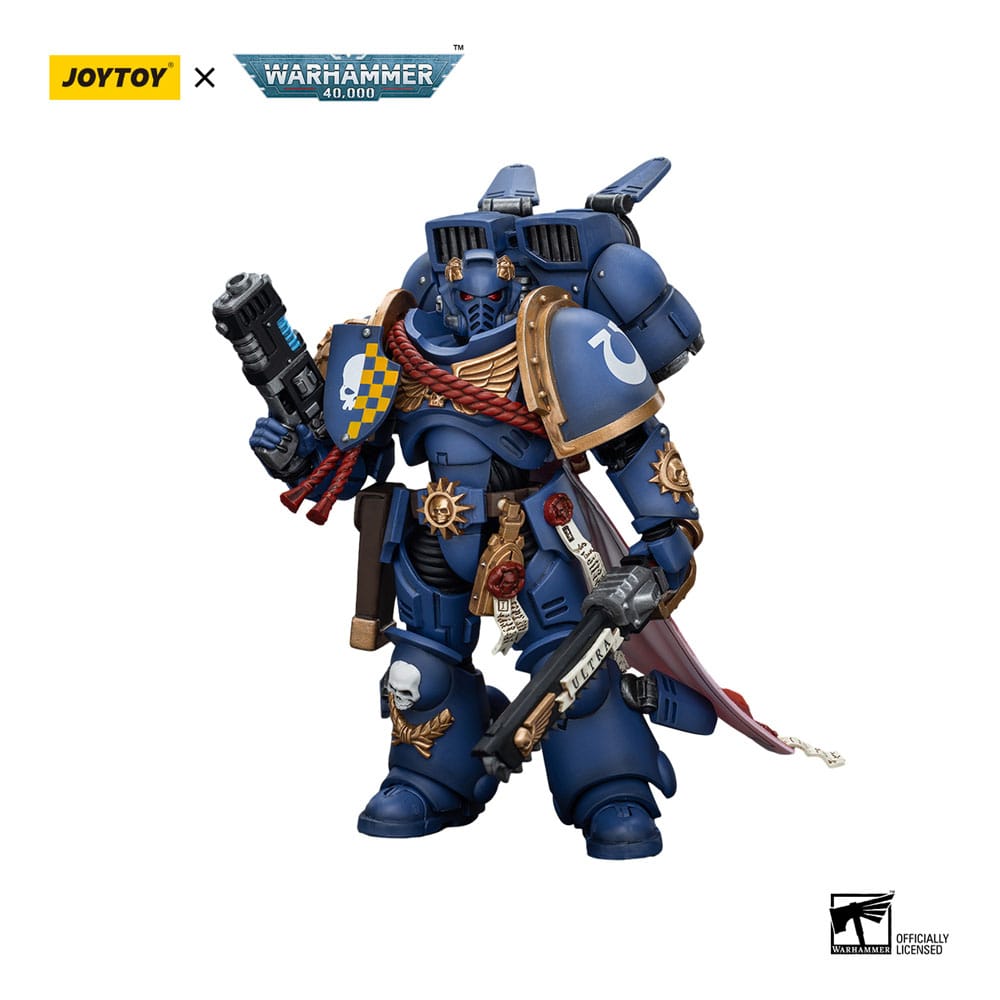 Warhammer 40k Action Figure 1/18 Ultramarines Captain With Jump Pack 12cm - Action Figures - Joy Toy (CN) - Hobby Figures UK