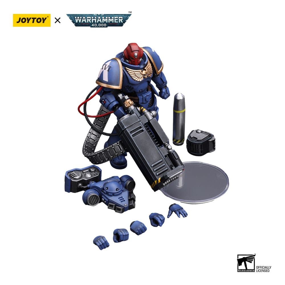 Warhammer 40k Action Figure 1/18 Ultramarines Desolation Sergeant with Vengor Launcher 12cm - Action Figures - Joy Toy (CN) - Hobby Figures UK