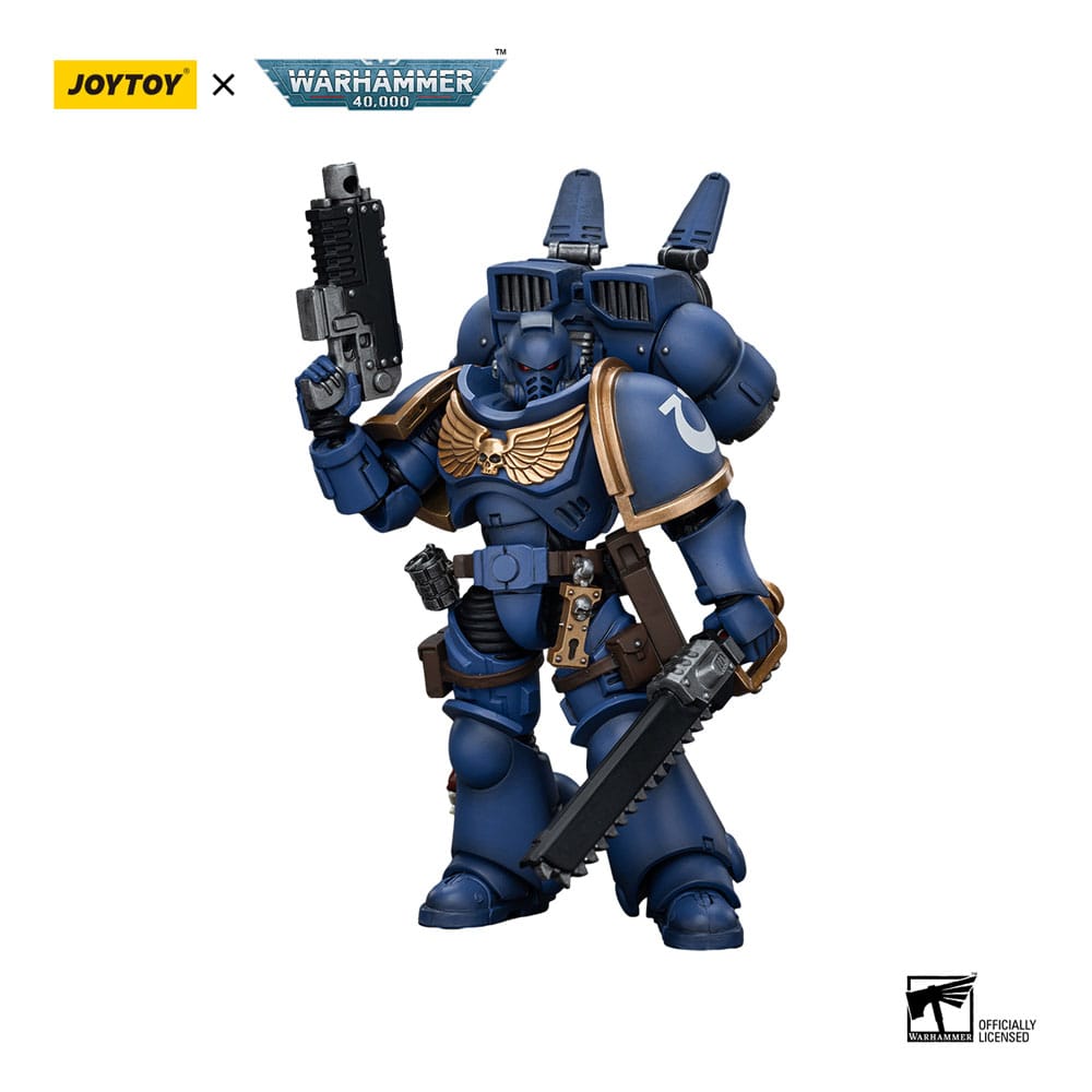 Warhammer 40k Action Figure 1/18 Ultramarines Jump Pack Intercessors Intercessor 1 12cm - Action Figures - Joy Toy (CN) - Hobby Figures UK