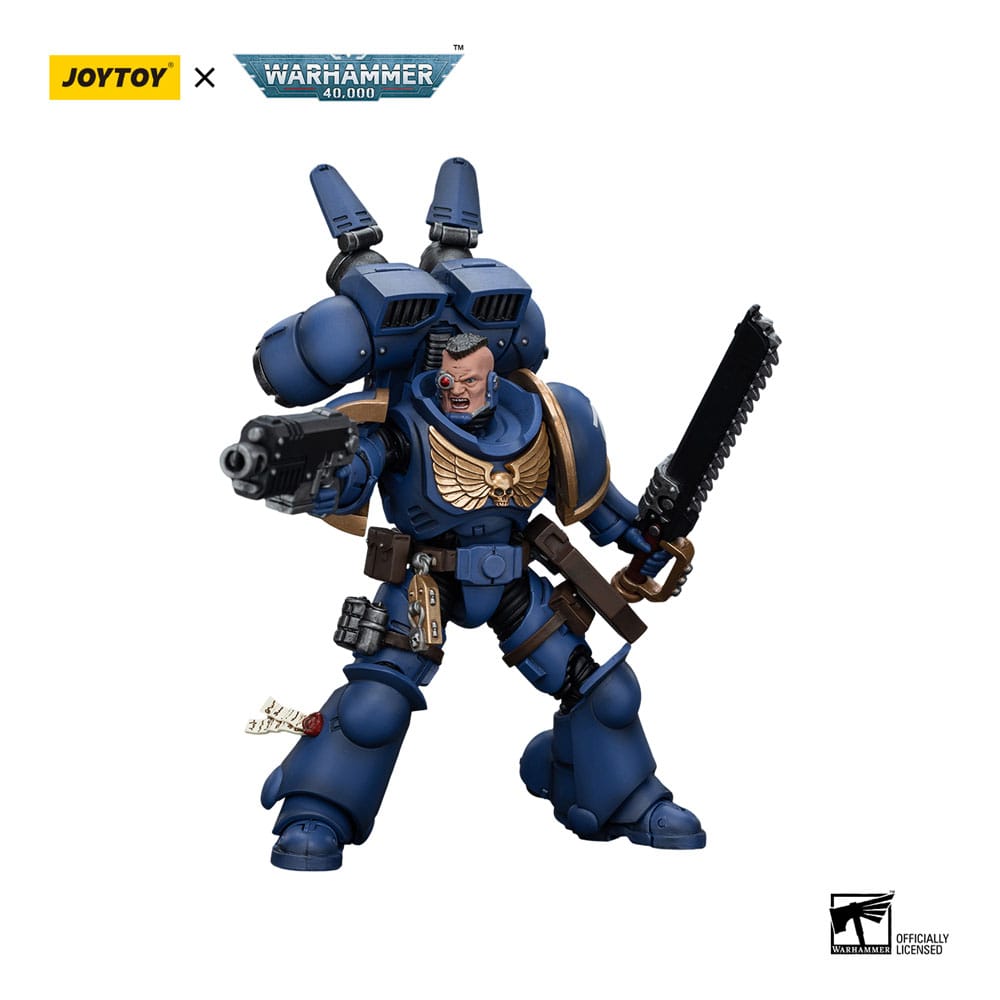 Warhammer 40k Action Figure 1/18 Ultramarines Jump Pack Intercessors Intercessor 2 12cm - Action Figures - Joy Toy (CN) - Hobby Figures UK