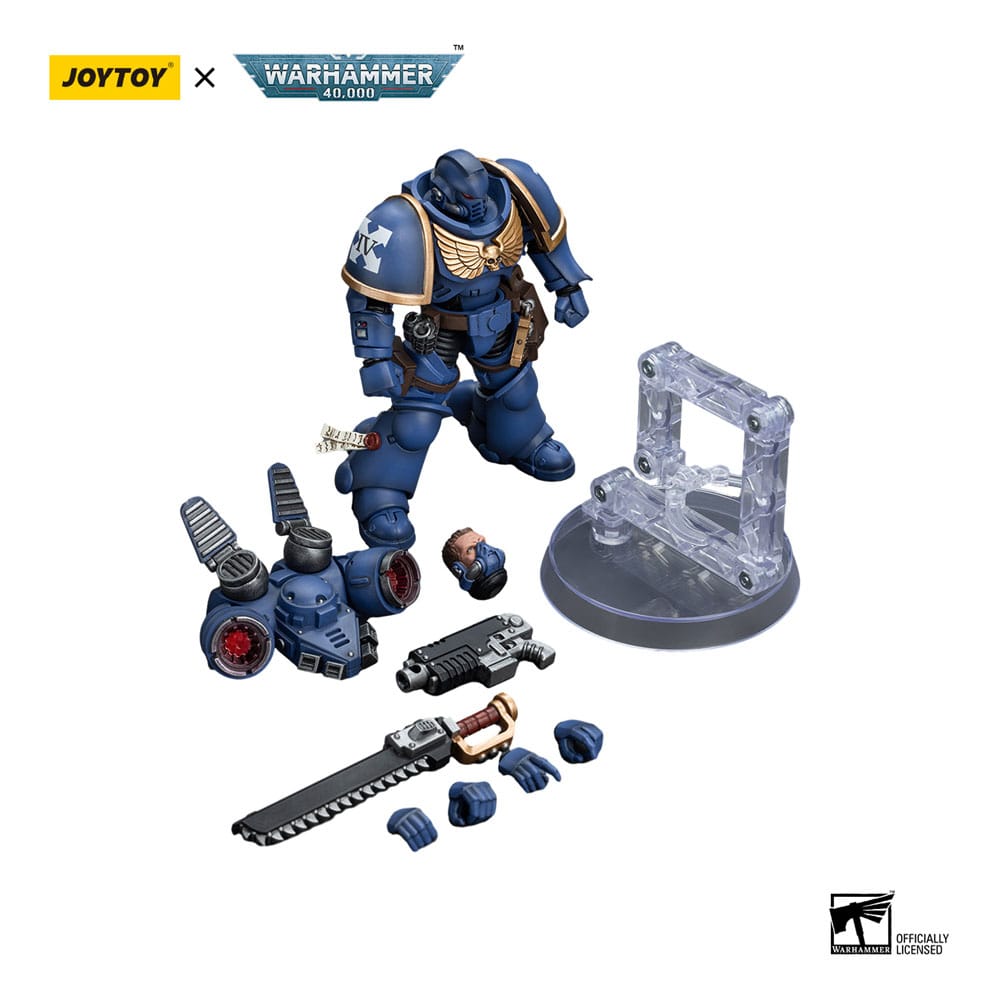 Warhammer 40k Action Figure 1/18 Ultramarines Jump Pack Intercessors Intercessor 1 12cm - Action Figures - Joy Toy (CN) - Hobby Figures UK